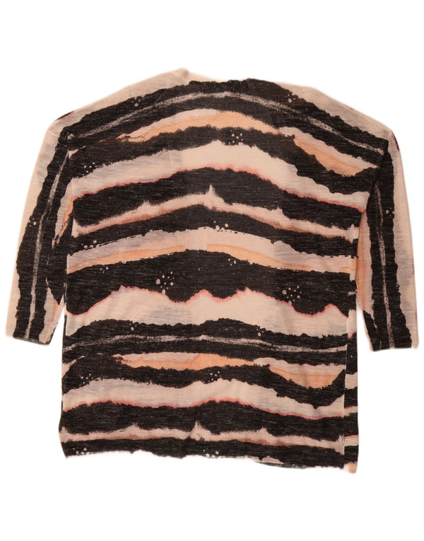 Maglione cardigan con maniche a 3/4 da donna Marks & Spencer UK 14 medio nero