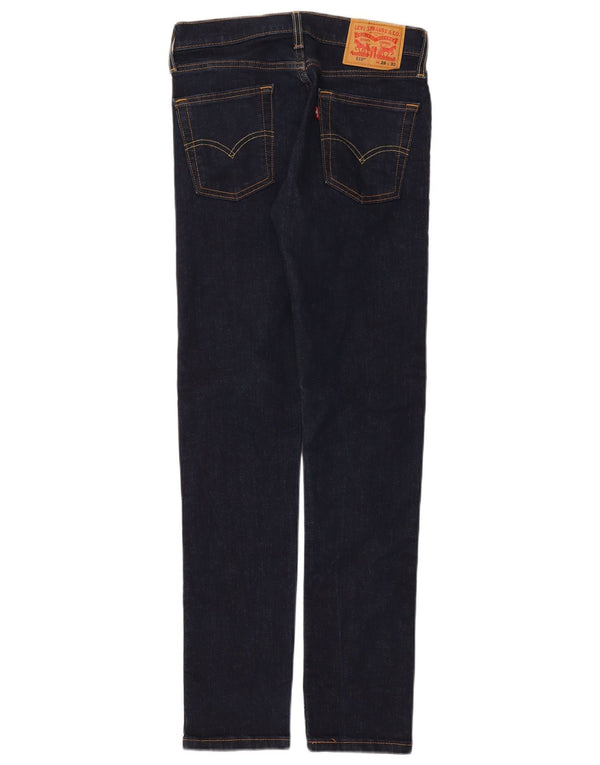 Jeans Levi's Uomo 510 Skinny W28 L32 Cotone Blu Navy