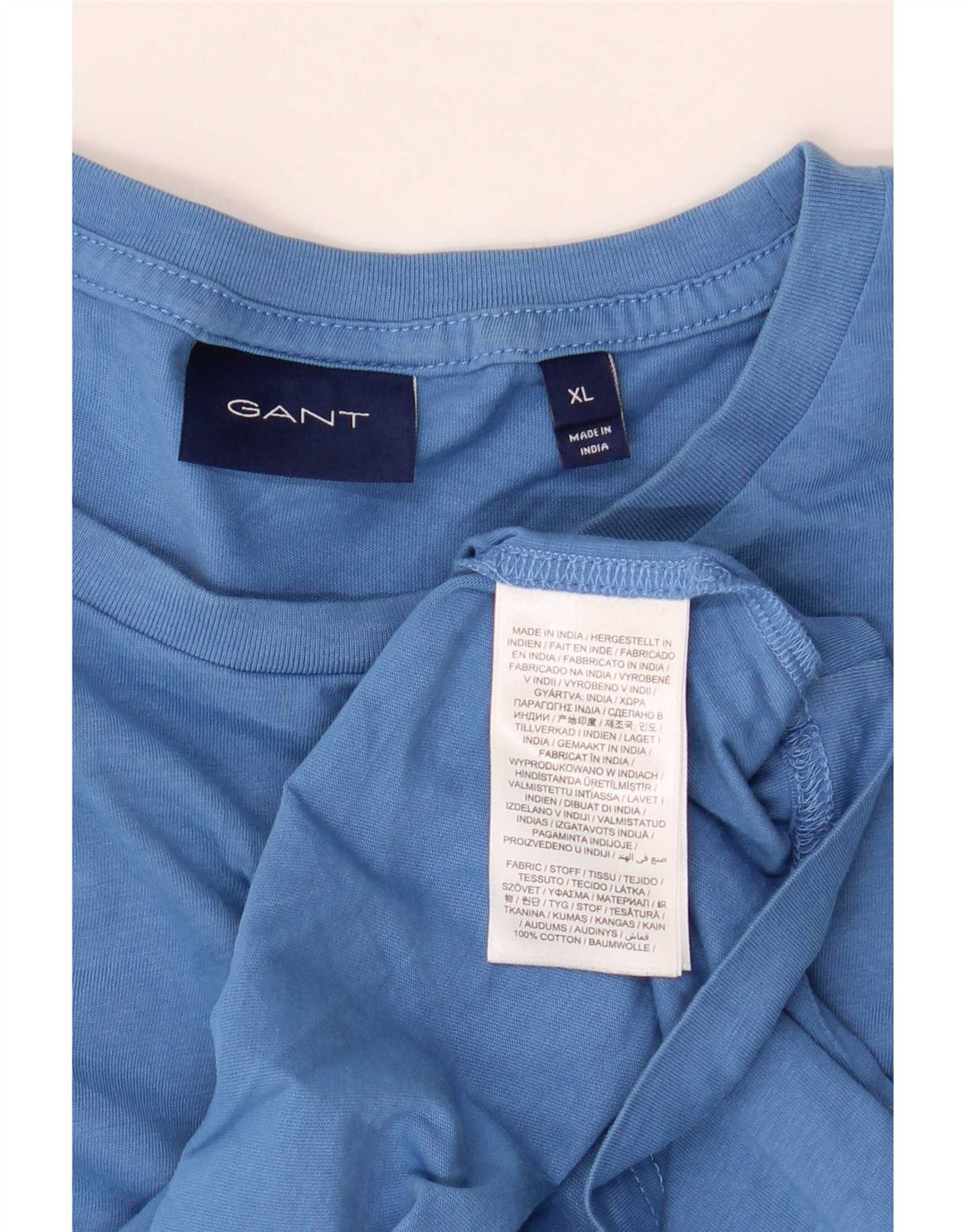 Gant T-shirt da uomo Top XL in cotone blu