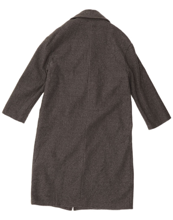 Cappotto doppiopetto oversize da donna ZARA UK 6 XS poliestere grigio