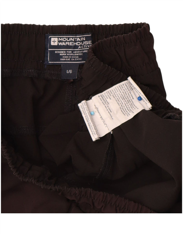 Pantaloncini sportivi da uomo Mountain Warehouse grandi in poliestere nero