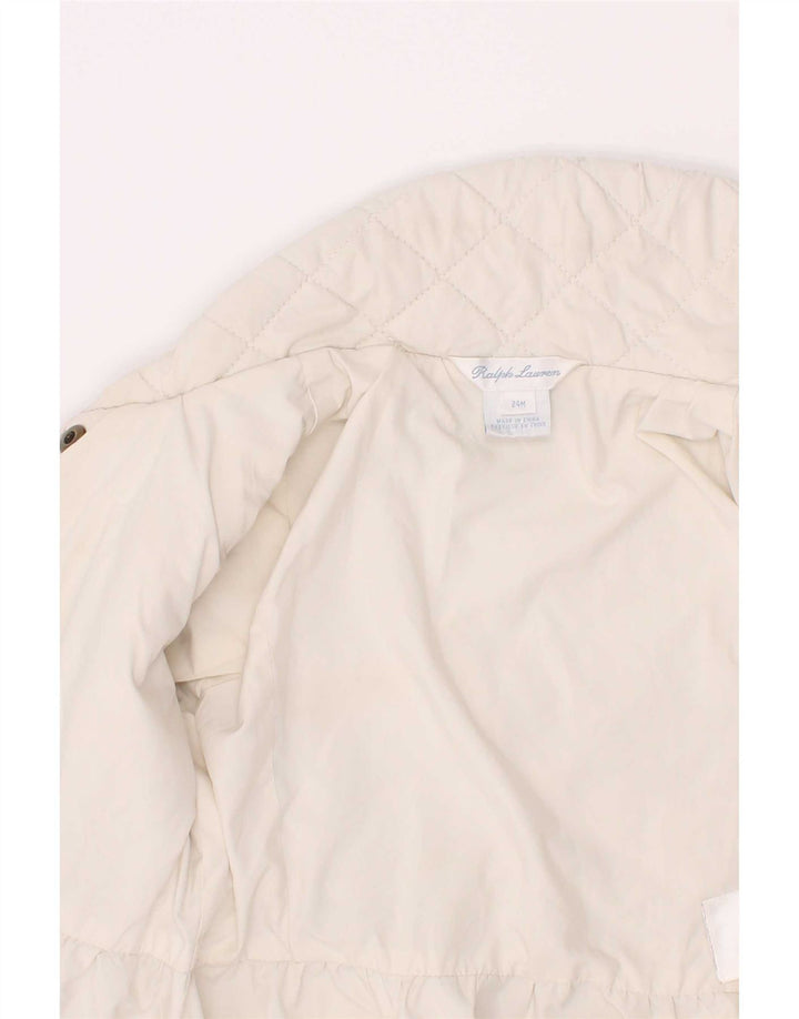 Giacca trapuntata Ralph Lauren per neonata 18-24 mesi in poliestere bianco
