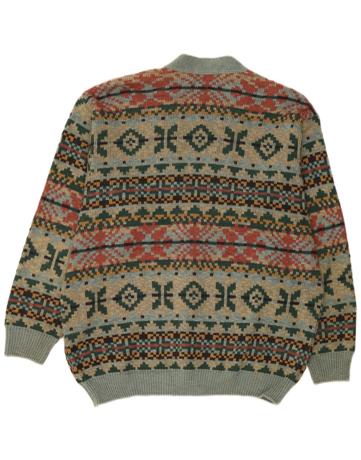 Maglione cardigan da uomo Marks & Spencer medio multicolore Fair Isle