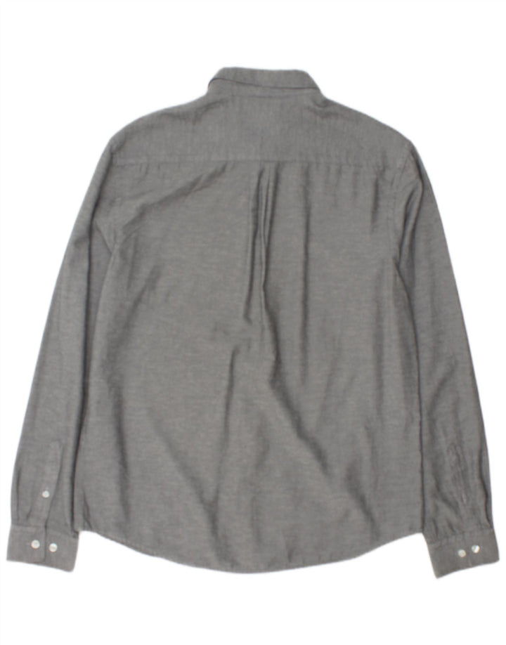 Camicia slim fit da uomo Penguin grande in cotone grigio