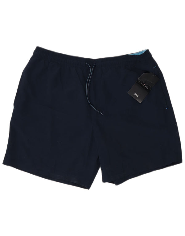 Pantaloncini da bagno Marks & Spencer da uomo Blue Harbour grandi blu navy