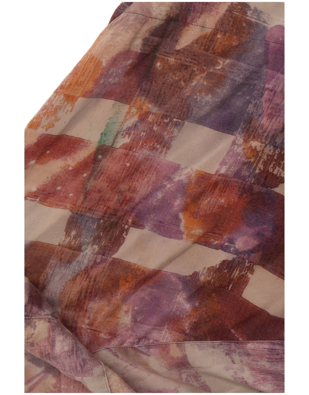 EQUIPE Camicia da uomo a maniche corte con motivo astratto grande multicolore