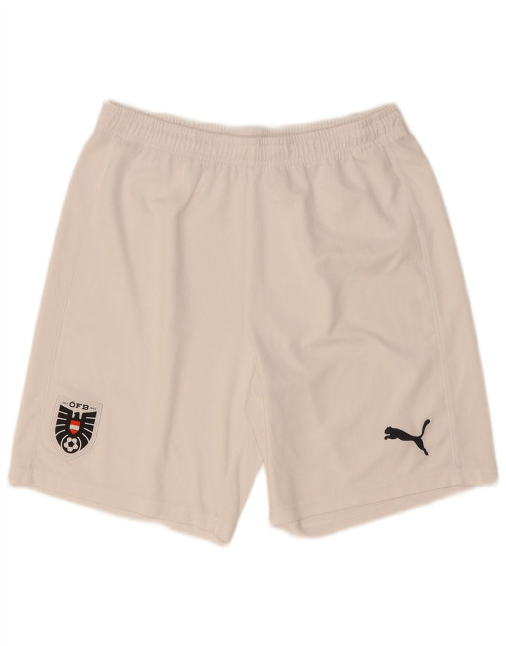 Pantaloncini sportivi Puma da uomo di colore bianco medio