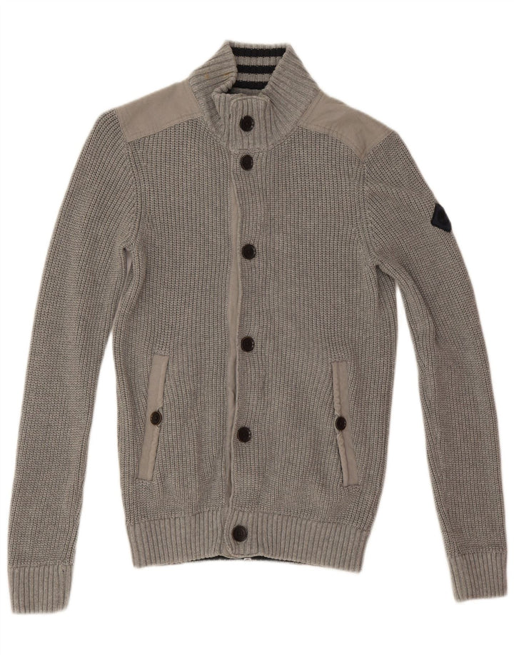Timberland Maglione da uomo Earthkeepers slim fit con zip collo grigio medio