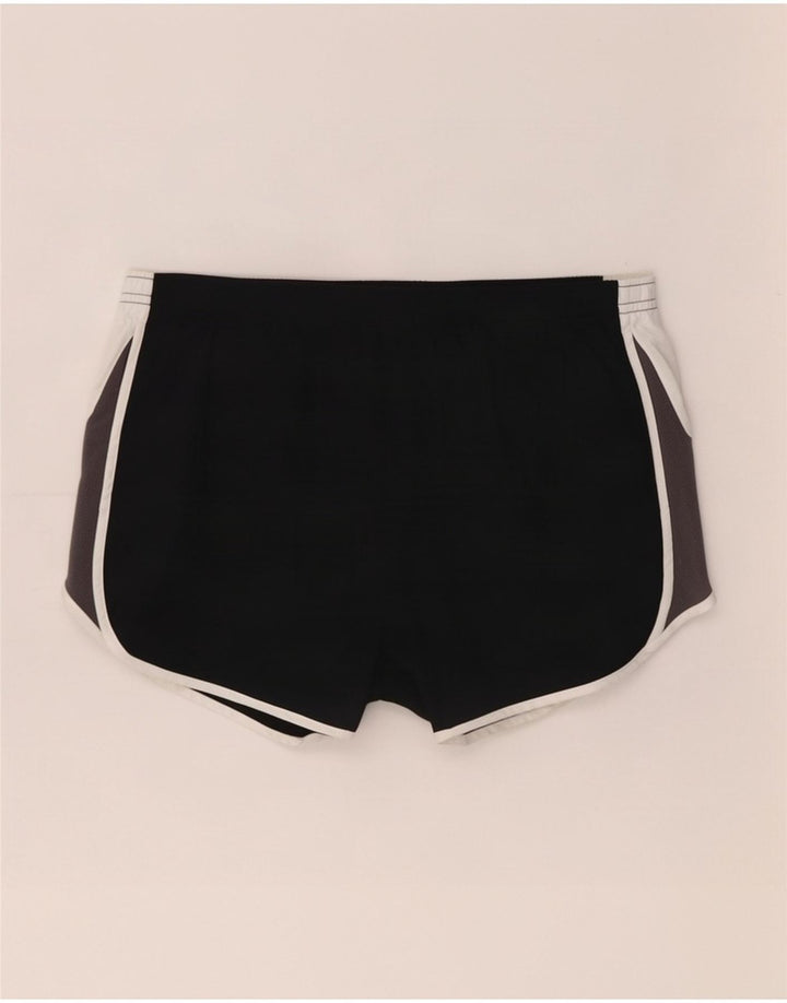 Pantaloncini sportivi Nike da donna Dri Fit UK 14 poliestere color block medio nero