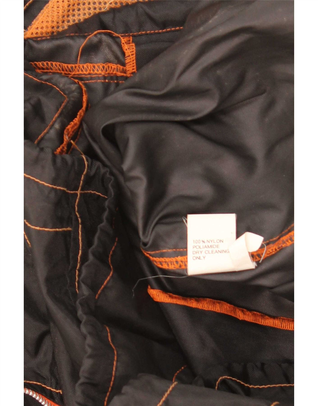 Giacca antipioggia vintage da uomo UK 42 XL nylon color block nero