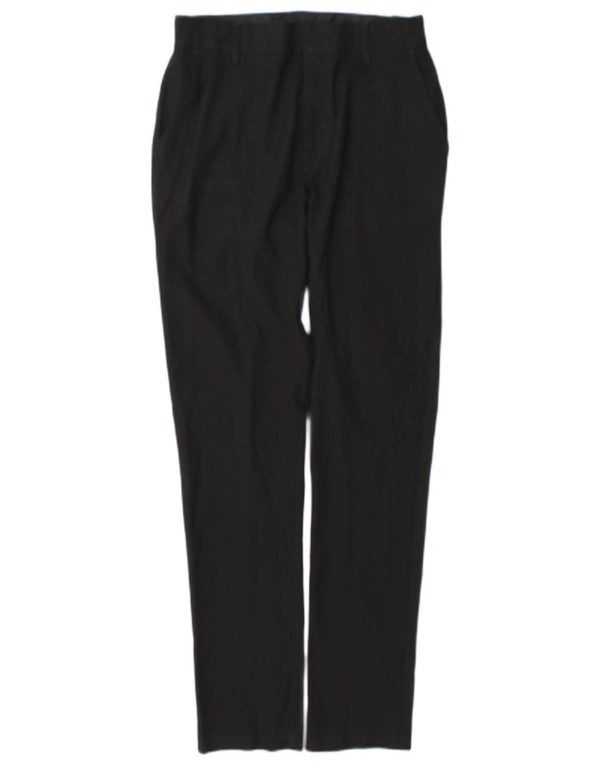 Pantaloni da abito slim Marks & Spencer da ragazzo 13-14 anni W27 L29 poliestere nero