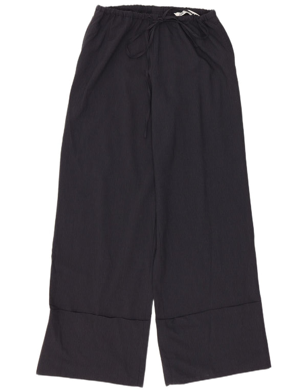 Pantaloni a gamba larga da donna Zara piccoli W26 L30 gessati grigi