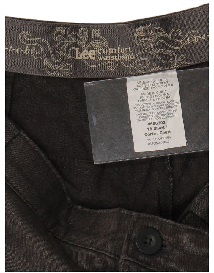 Pantaloni casual dritti a vita alta da donna LEE US 18 2XL W38 L29 Grigio