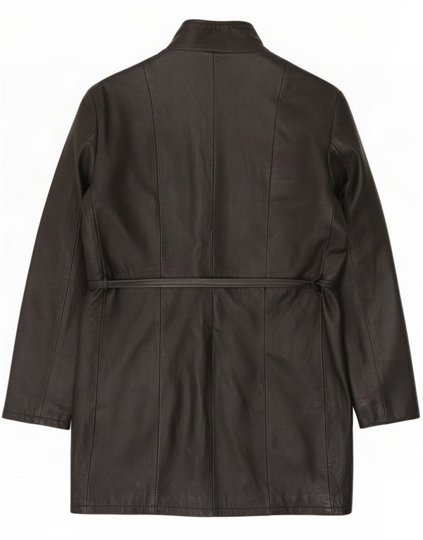 Cappotto in Pelle Donna Divinissimi IT 46 Large Nero