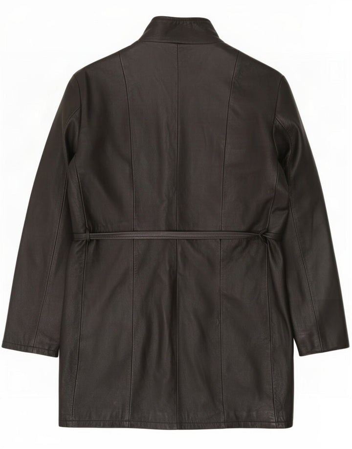 Cappotto in Pelle Donna Divinissimi IT 46 Large Nero