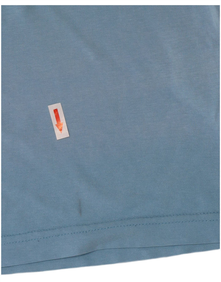 T-shirt grafica da uomo Kappa Top in cotone blu medio