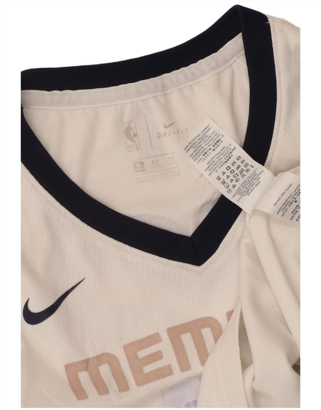 Canotta NIKE da ragazzo con grafica Memphis 15-16 anni XL colore bianco