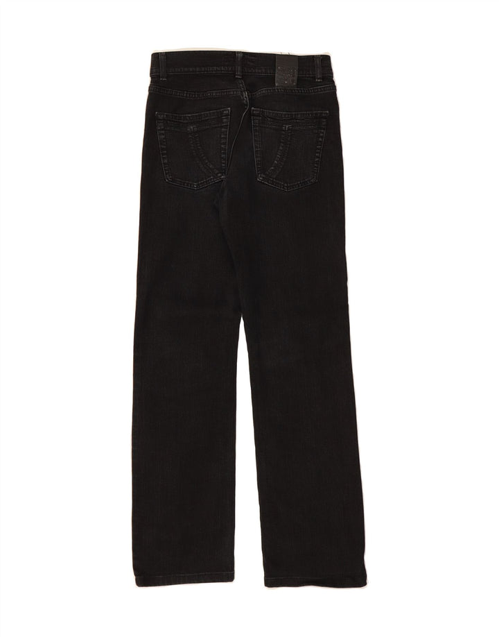 TRUSSARDI Womens Straight Jeans W29 L31 Black Cotton Vintage Trussardi and Second-Hand Trussardi from Messina Hembry 