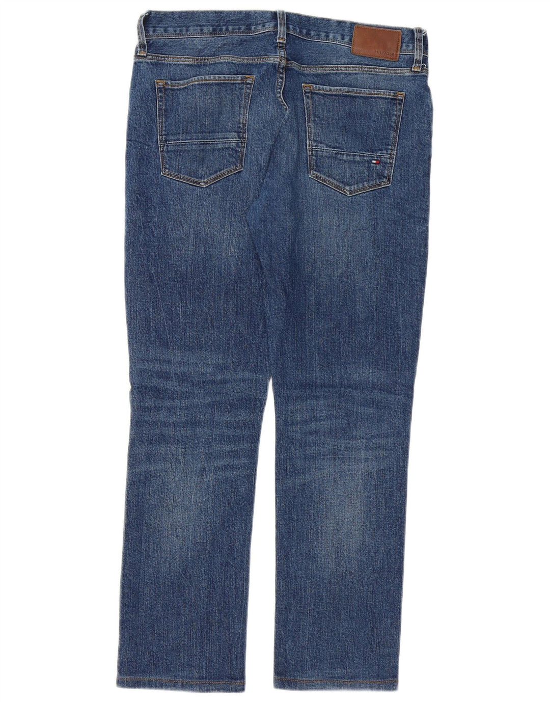 TOMMY HILFIGER Mens Straight Jeans W30 L27 Blue Cotton