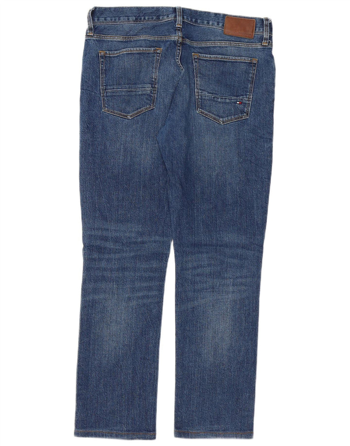 TOMMY HILFIGER Mens Straight Jeans W30 L27 Blue Cotton