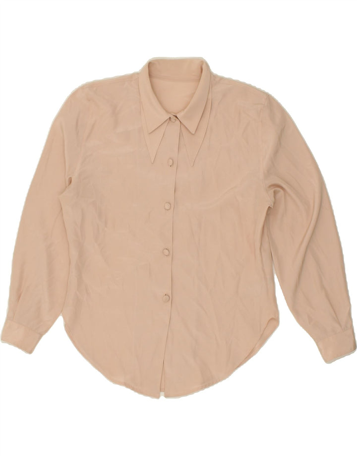 Camicetta da donna VINTAGE UK 10 piccola Beige