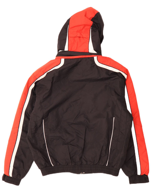 Giacca da sci con cappuccio da uomo AST UK 40 Large Nero Colorblock Poliammide