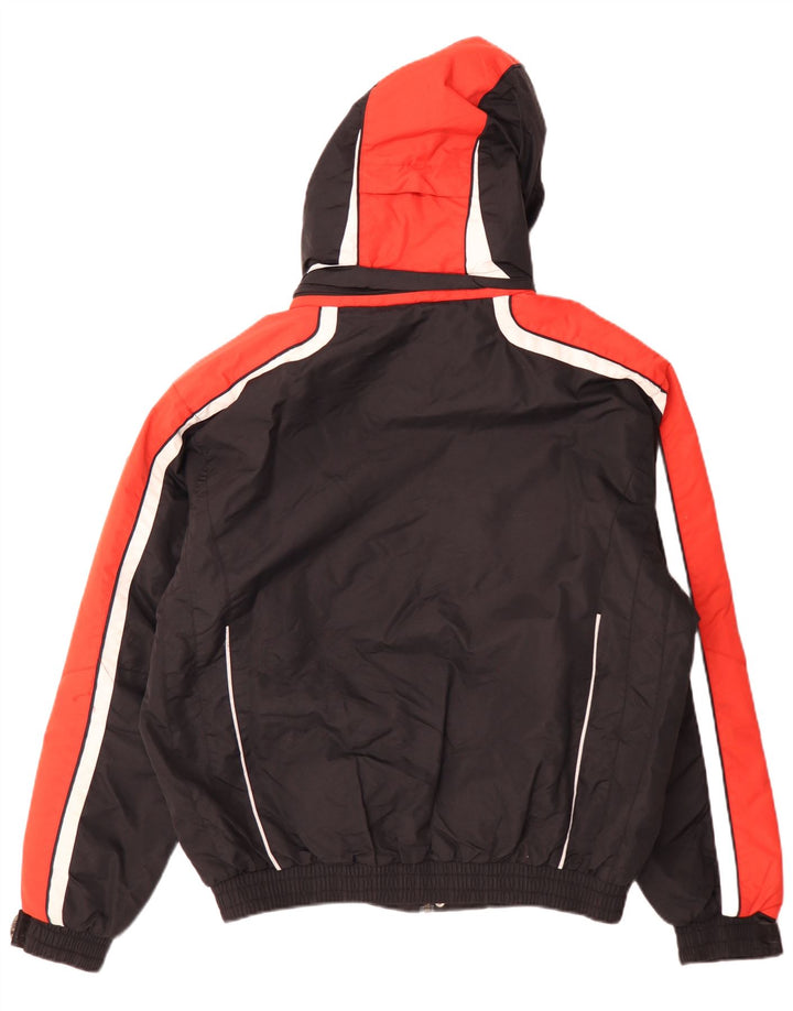 Giacca da sci con cappuccio da uomo AST UK 40 Large Nero Colorblock Poliammide