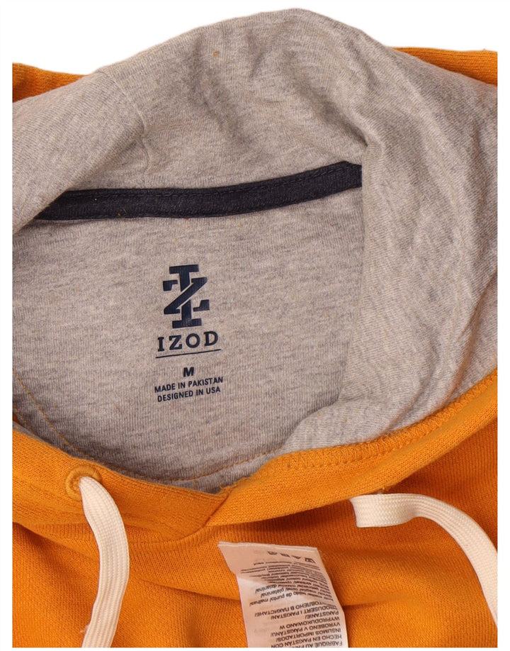 Maglione con cappuccio da uomo Izod in cotone arancione medio