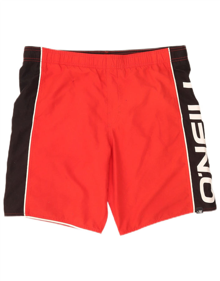 Pantaloncini da bagno grafici da uomo O'Neal grandi blocchi di colore rosso