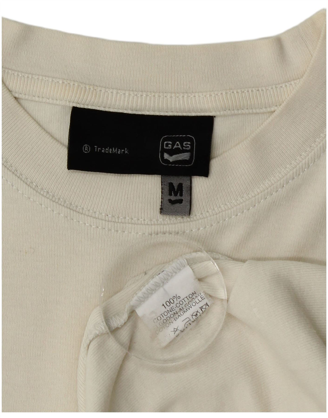 T-shirt da donna Gas Top UK 12 cotone bianco medio