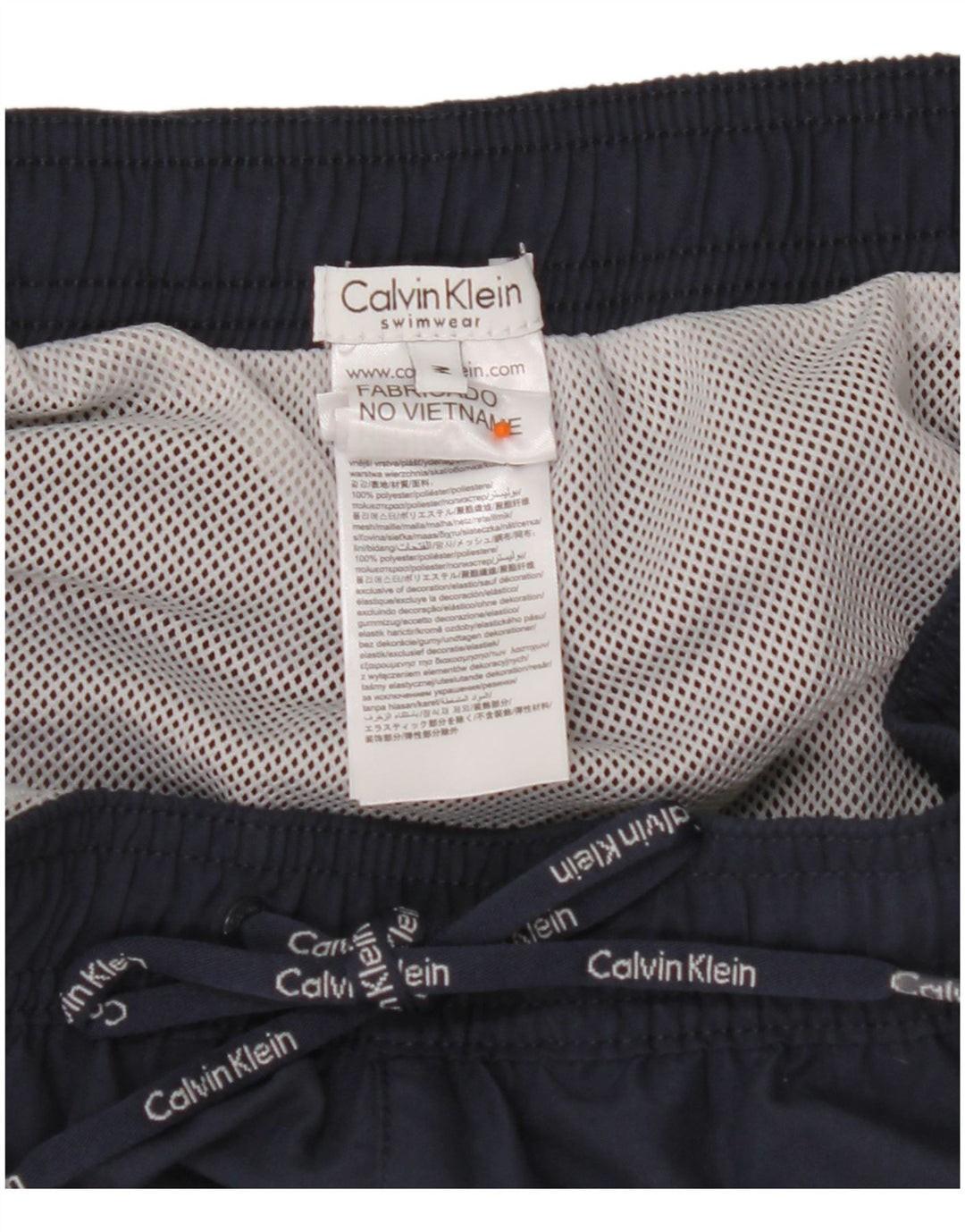 CALVIN KLEIN Pantaloncini da bagno grafici da uomo color block medio blu navy