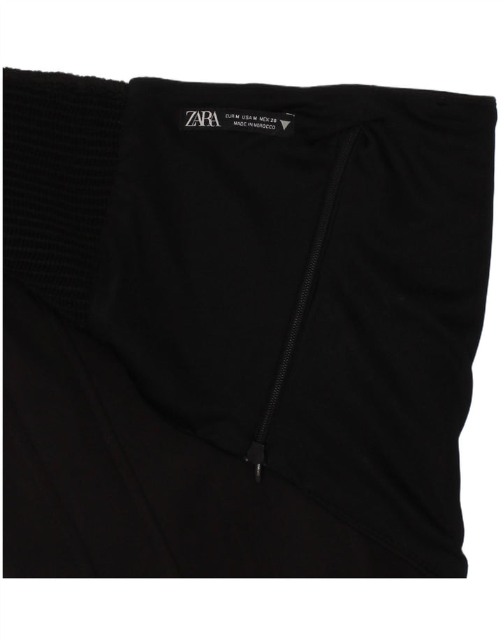 Top corto a corsetto Zara da donna, poliestere nero medio