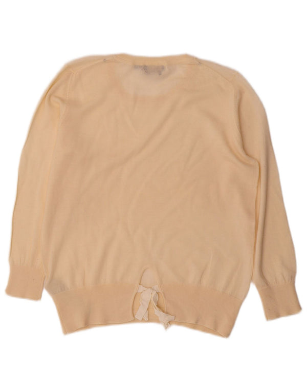 Maglione maglione girocollo da donna Massimo Dutti UK 12 Lana beige medio