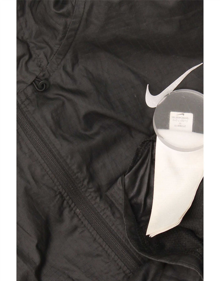 Giacca antipioggia con cappuccio da donna Nike UK 14 medio nero poliestere