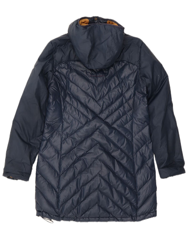 Cappotto imbottito con cappuccio da donna MAMMUT UK 12 medio poliestere blu navy
