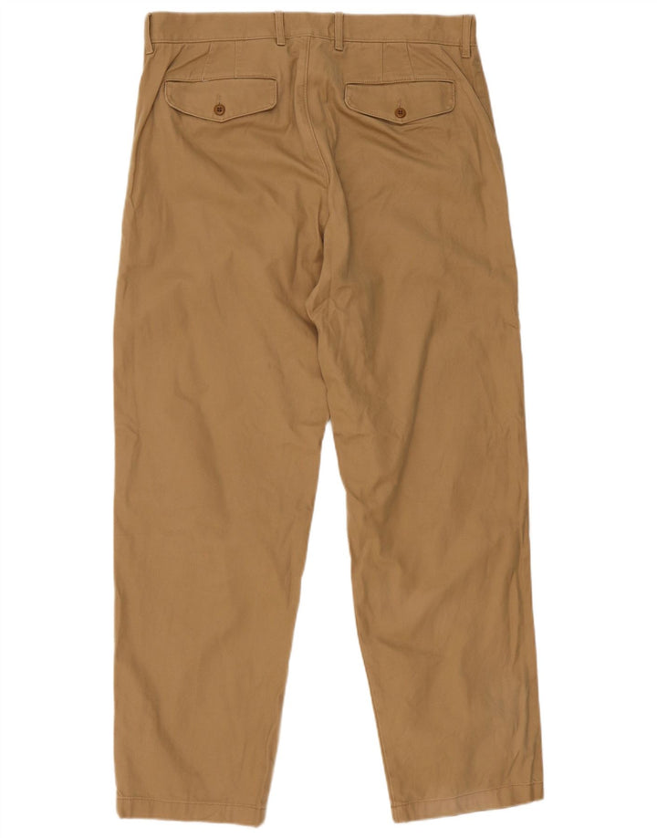 Pantaloni chino affusolati da uomo J. CREW W35 L32 cotone beige