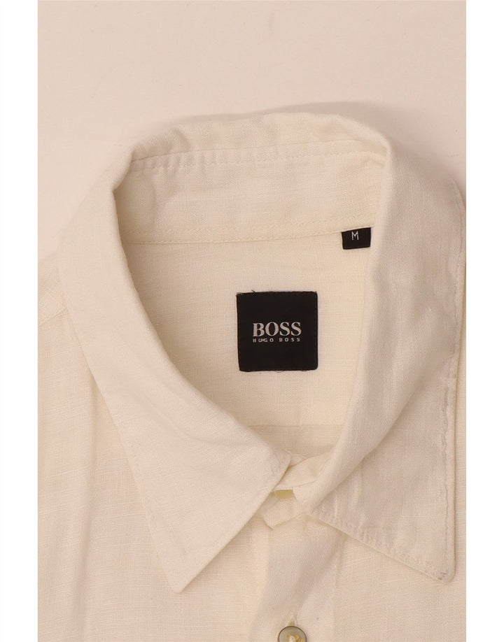Camicia da uomo Hugo Boss bianca media