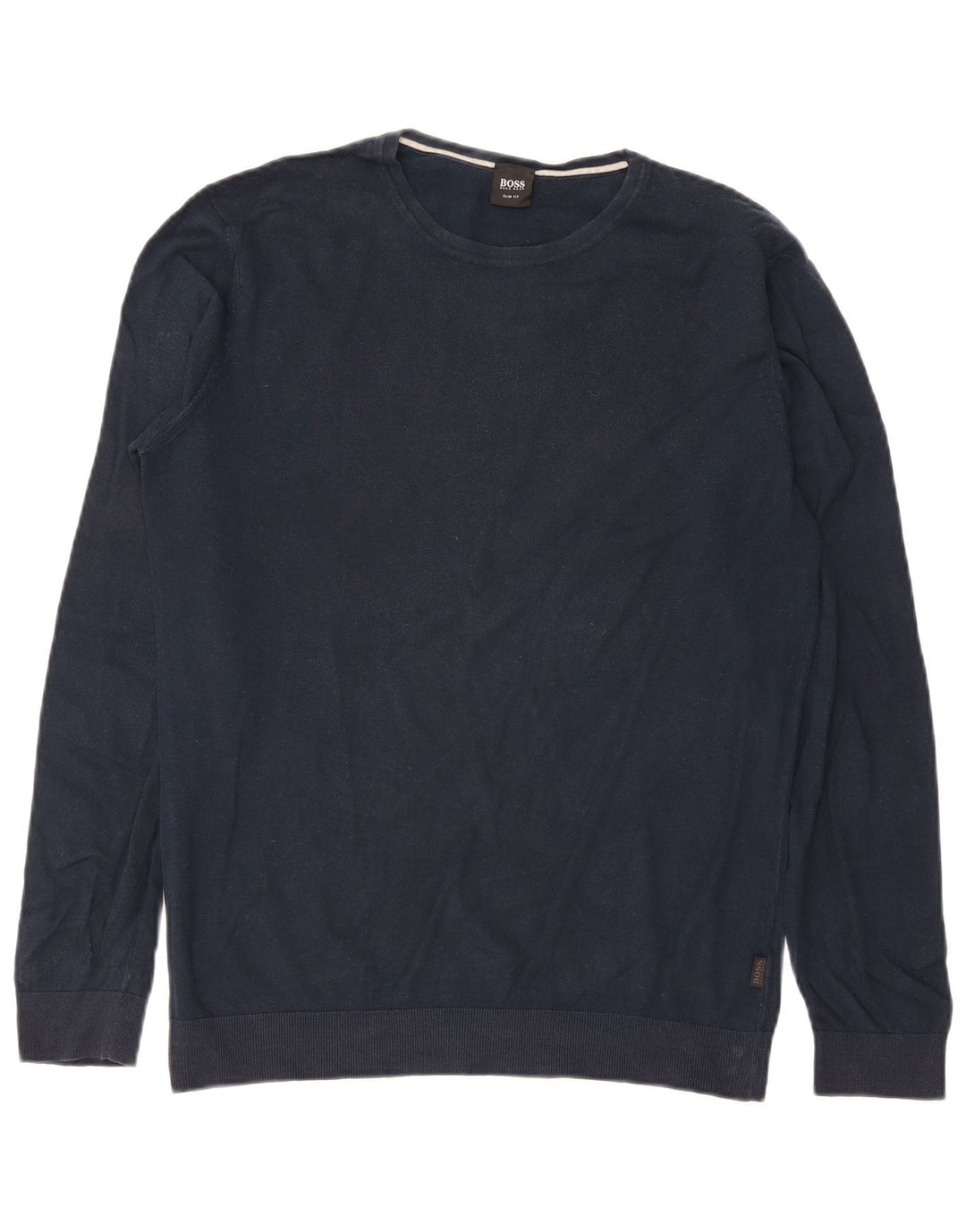 Maglione maglione girocollo da uomo Hugo Boss grande blu navy