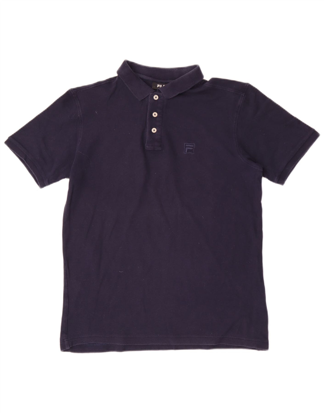 Polo da uomo Fila in cotone blu navy medio