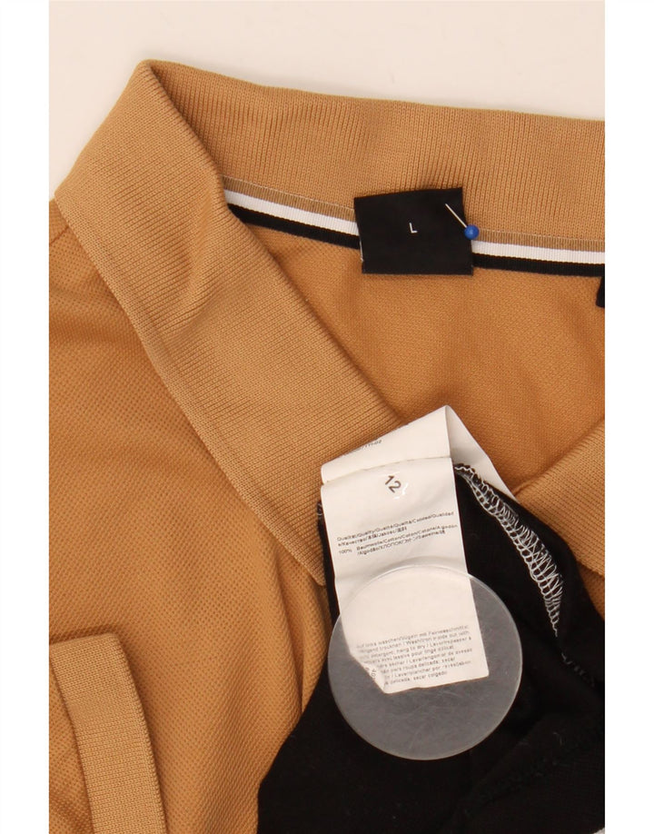 Polo da uomo Hugo Boss grande in cotone color block multicolore