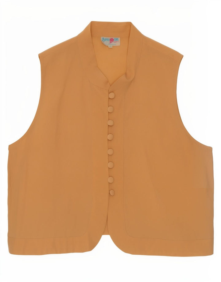 Blusa oversize senza maniche da donna Balloon IT 40 Small Beige Seta