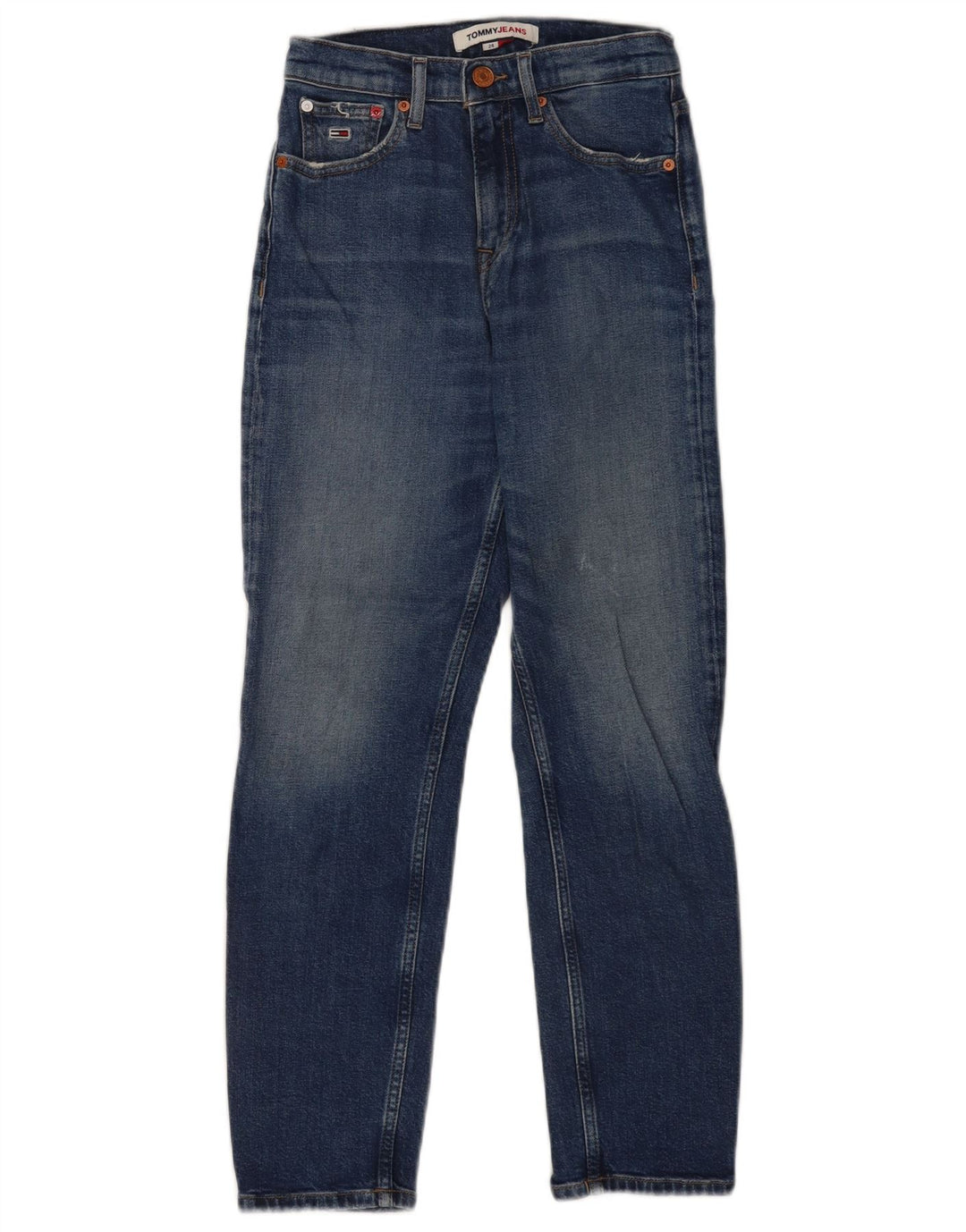Jeans slim invecchiati da donna Tommy Hilfiger W24 L25 Blu