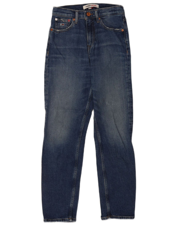Jeans slim invecchiati da donna Tommy Hilfiger W24 L25 Blu