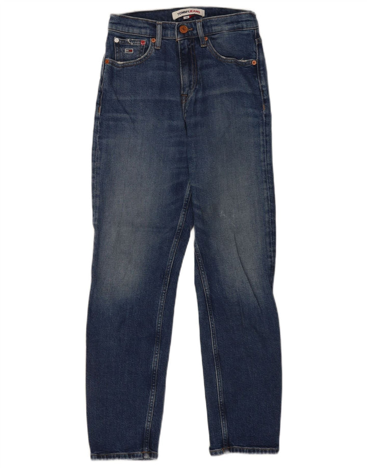 Jeans slim invecchiati da donna Tommy Hilfiger W24 L25 Blu