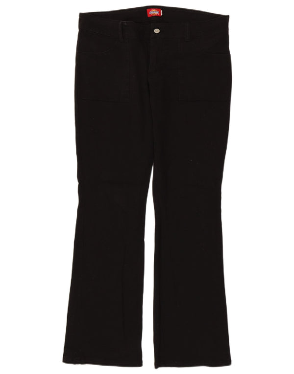 Dickies Pantaloni casual bootcut da donna US 11 Large W34 L31 Cotone nero