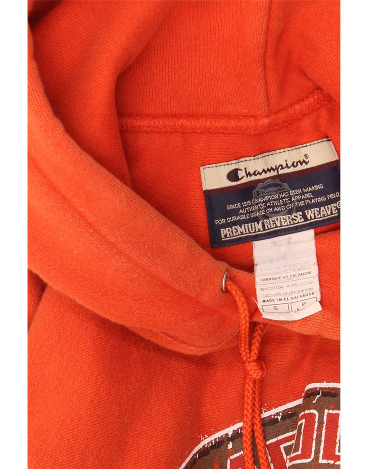 Felpa con cappuccio grafica Champion Reverse Weave da uomo, piccola, in cotone rosso