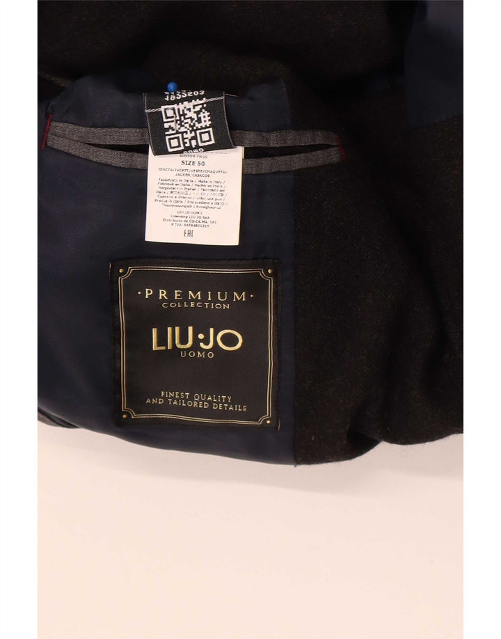 Giacca Blazer 2 Bottoni Liu Jo Uomo IT 50 Large Nero Poliestere