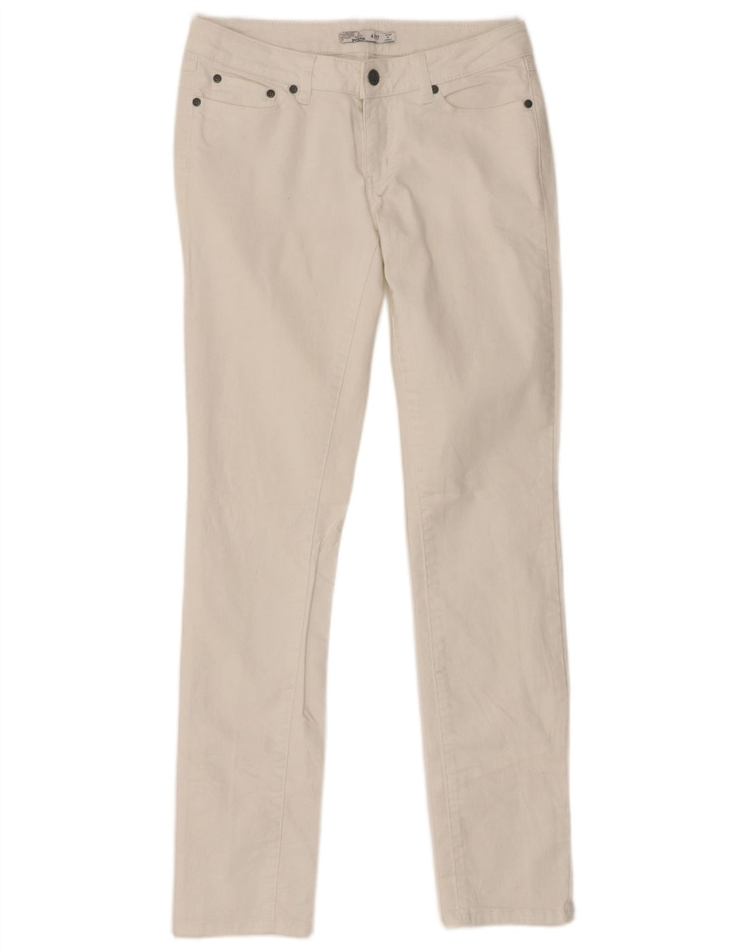 PRANA Jeans slim da donna US 4 Small W27 L31 Cotone bianco