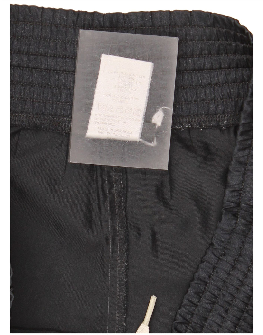 Pantaloncini sportivi Adidas da donna UK 10 Small neri in poliammide
