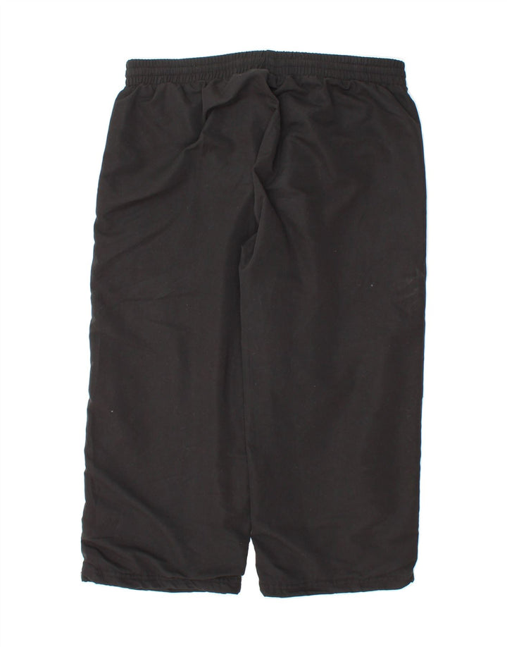 KAPPA Womens Capri Tracksuit Trousers UK 14 Medium  Black Polyester Vintage Kappa and Second-Hand Kappa from Messina Hembry 
